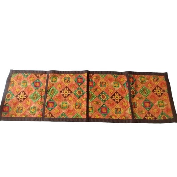 Other - Handmade Table Runner Fall Autumn Harvest Rectangular 12 x 40 Inches